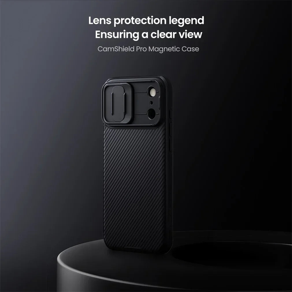 NILLKIN For iPhone 17Pro 17 Pro Max Matte MagSafe Case CamShield Pro Magnetic Charging Slider Camera Cover For iPhone17 / 17 Air