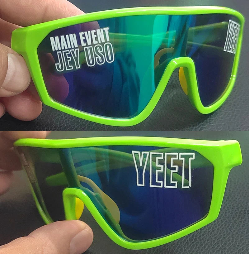 Jey Uso YEET Sunglasses Sports Shades MAIN EVENT Blue Glasses Bloodline USOS RARE colors  Motorcycle glasses