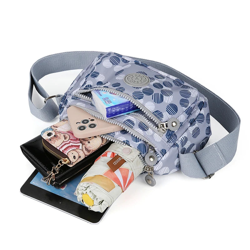 Shoulder Bag Lightweight Small Square Bag Anti Splash Casual Crossbody