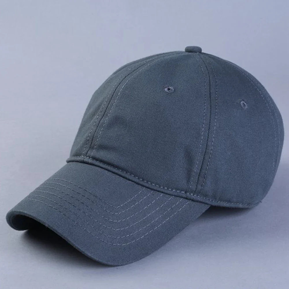 Wholesale Oversize Baseball Caps 100% Cotton Summer Sports Sun Hats for Women Men Big Head Plain Large Snapback Cap Unisex