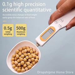 Digital Scoop Measuring Spoon Scale 500G 0.1G MINI Gram Electronic Kitchen Scale