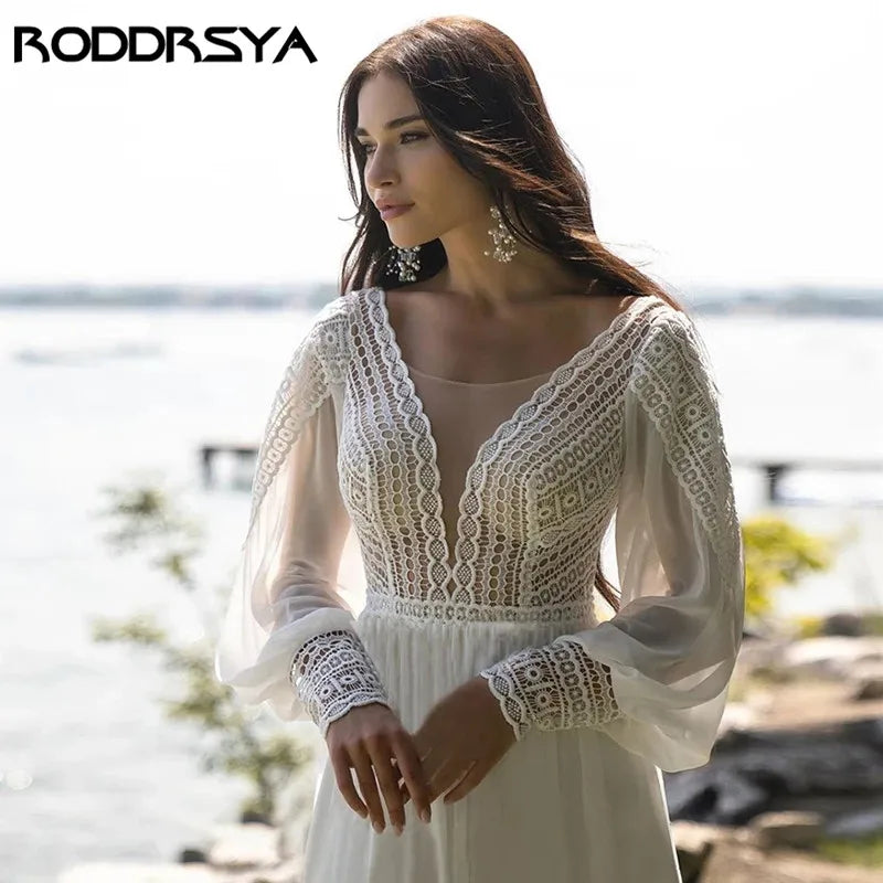 White Bridesmaid Dresses: Wedding Dresses For Women Chiffon Puffy Sleeve