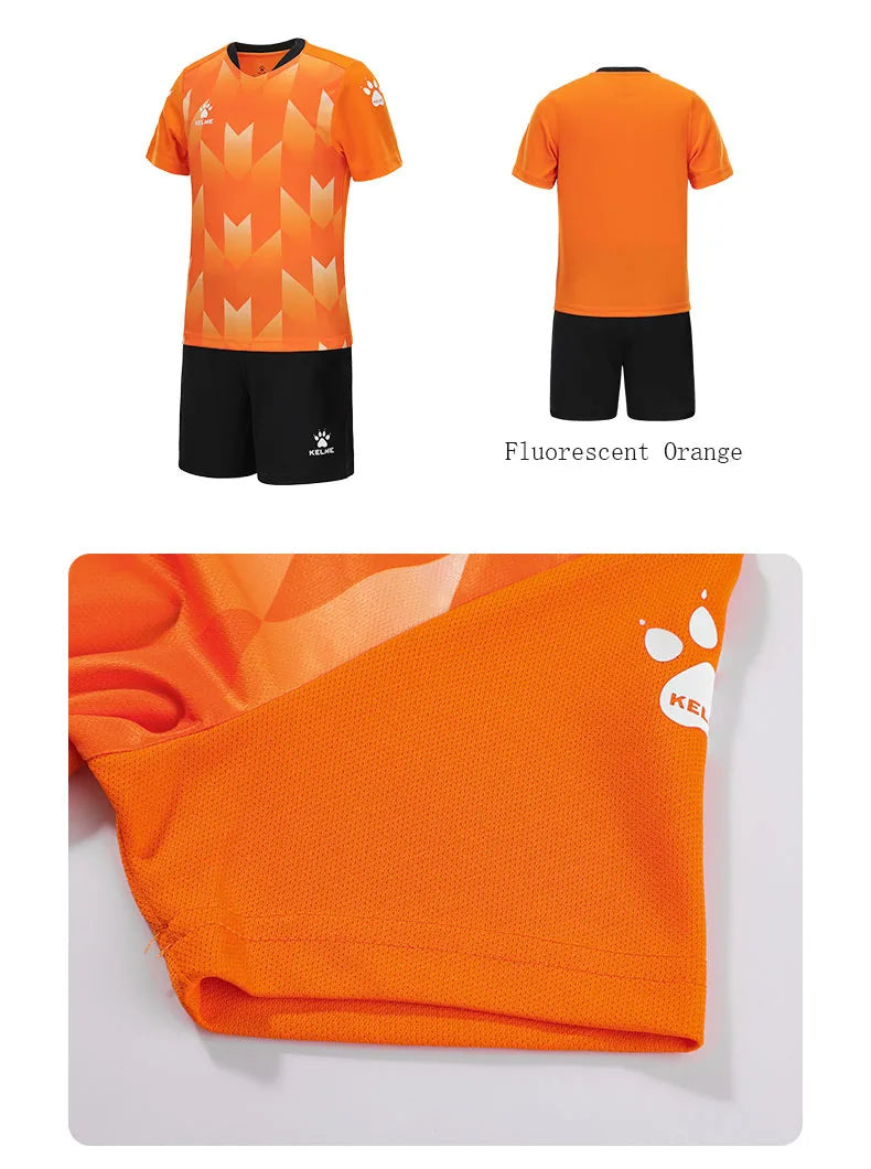 KELME Custom Kids Soccer Jersey Goalkeeper Soccer Jerseys Team Suis Short-sleeve Training Breathable Boys football  8251ZB3003