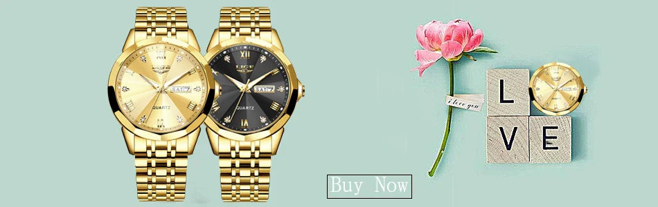 LIGE Fashion Quartz Wristwatches Casual Sport Military Watch For Women Top Brand Luxury Waterproof Watch Ladies Relogio Feminino