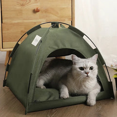 Cat Tent Dog Bed Pet Teepee with Cushion for Dog Kennel Indoor Cat Nest Cat Bed