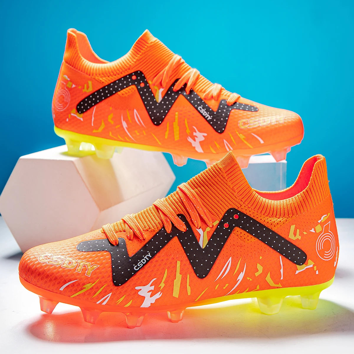 Men Soccer Shoes Football Boots Adult Anti-Slippery Futsal Cleats Sport