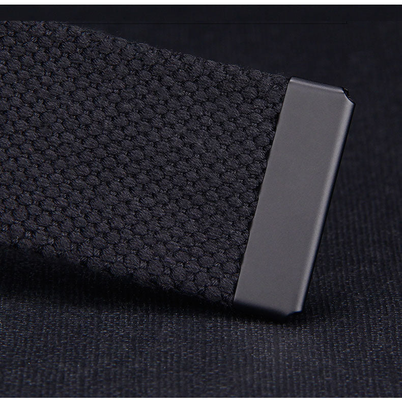 Plus LONG Size 160 150 140 130 120 110 cm Canvas Belts Men Black Automatic buckle Unisex Women Large Big Size Jeans Belts 2023