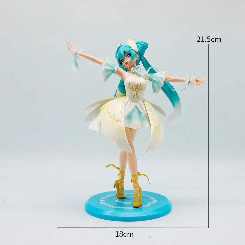 Student Girl Hatsune Miku  Action Figures Fashion Figure Model Miku Room Decorations PVC Collection Model Doll Toy