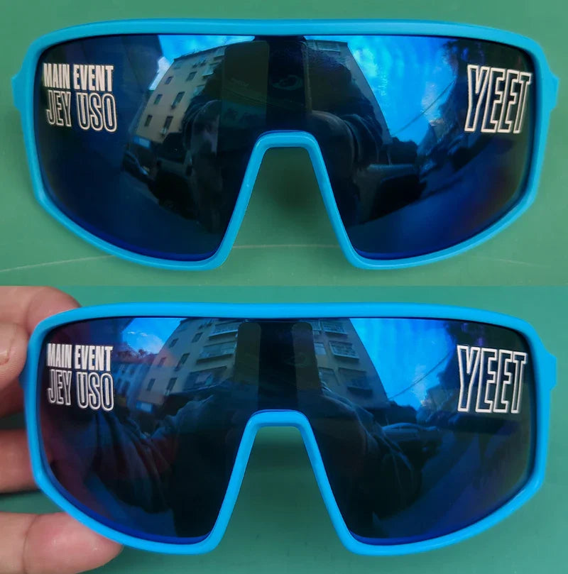Jey Uso YEET Sunglasses Sports Shades MAIN EVENT Blue Glasses Bloodline USOS RARE colors  Motorcycle glasses
