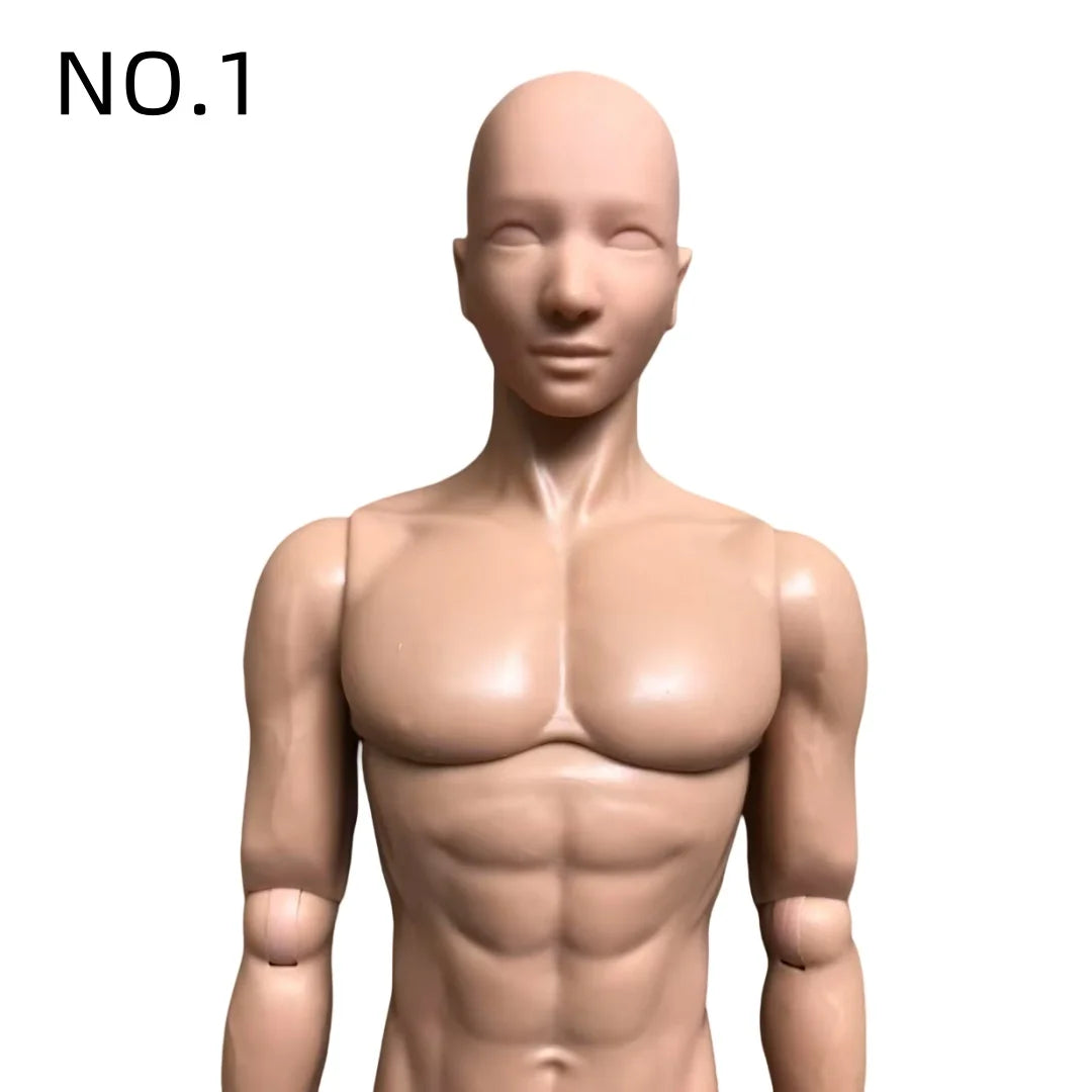 YUNYI Male Doll Body 1/6 Strong Muscle Solider Men Body Figures 14 Joints Movable Doll Figure Toys Christmas Gifts