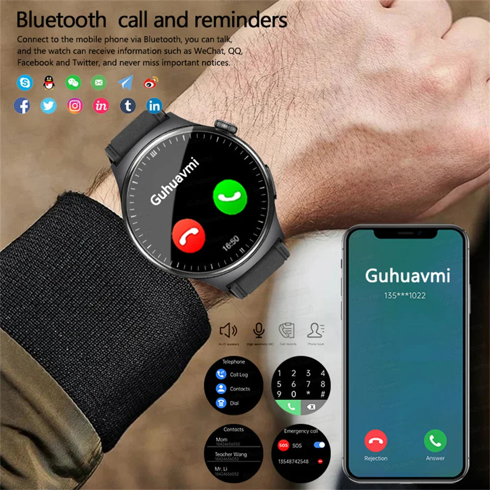 2026New Health Sport ECG AI Diagnosis Smart Watches Men Heart Rate Blood Pressure IP68 Waterproof Smartwatches For Men women