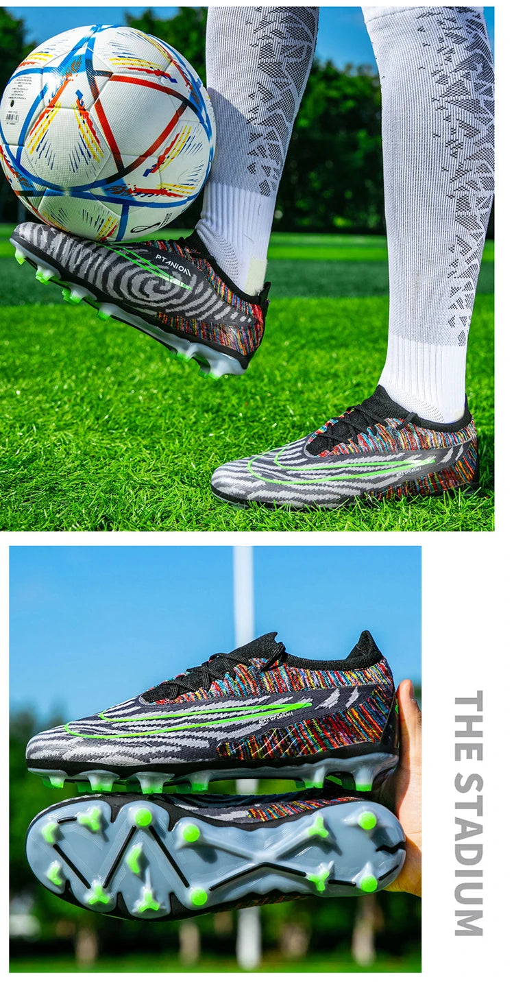 Soccer Shoes For Men Original Outdoor Sports Training Football Boots TF/FG Kids