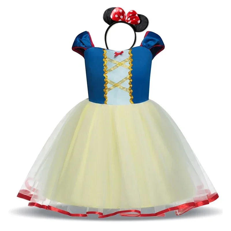 Baby Girls Minnie Mouse Dress for Toddler Clothing 1-5Yrs Kid Cosplay Vestidos Halloween Costume for Kids Christmas Party Dress