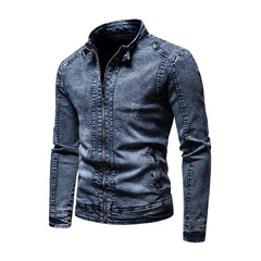 Jean jacket men's autumn and winter fashion cool retro fashion