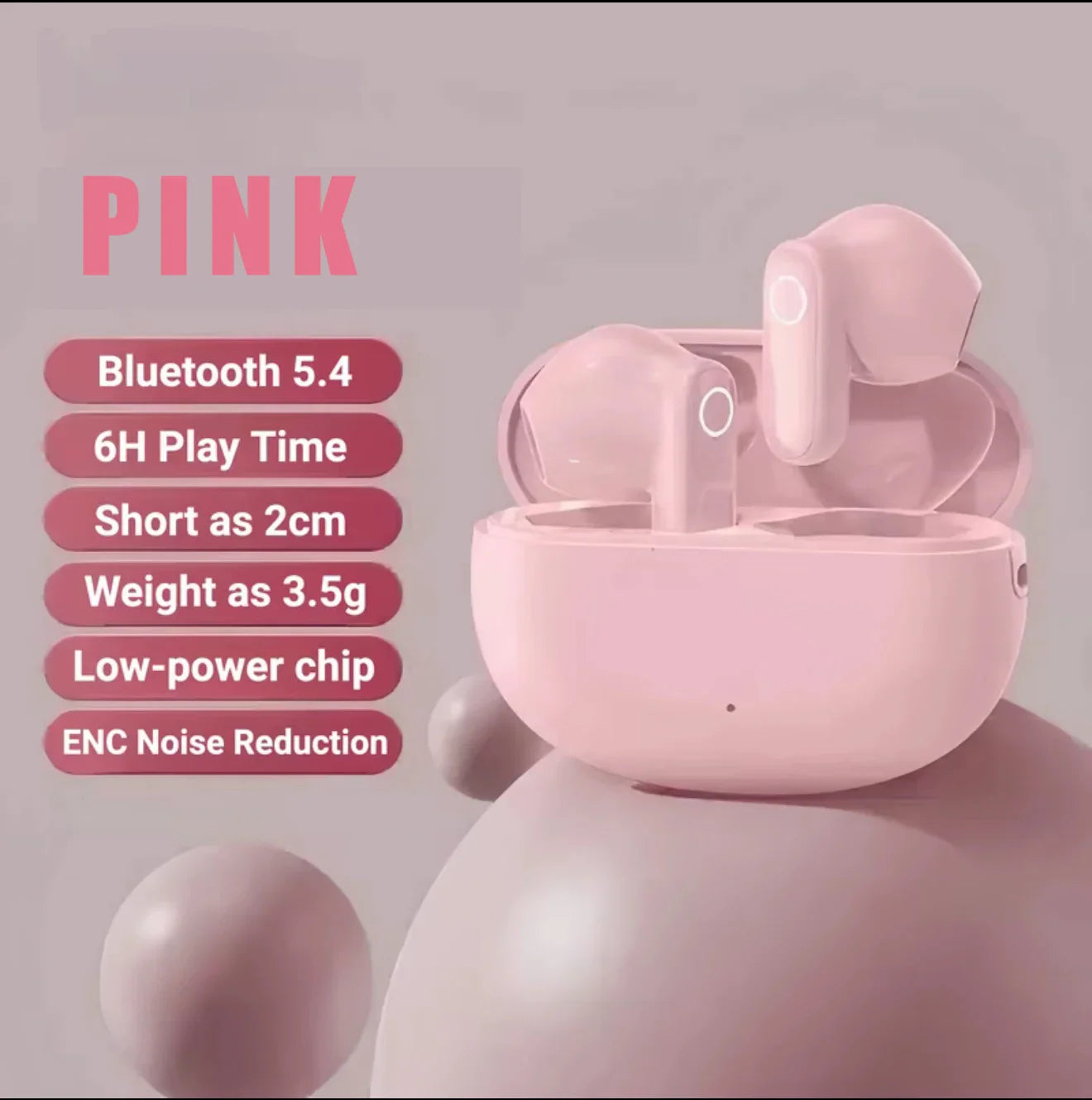 Mini Comfortable Noise-cancelling True Wireless Bluetooth Headphones With High Sound Quality Bluetooth 5.4 Earphones NEW 2025