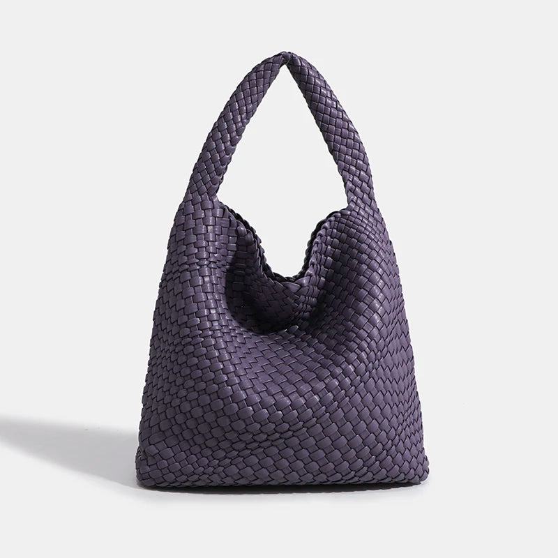 Designer Hand knitting bag PU Large women's Woven tote bag Mistress gift luxury bag