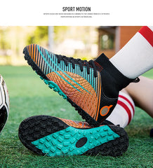 Childrens Football Shoes for Kids Professional Futsal Artificial Grass Sports Soccer Shoes