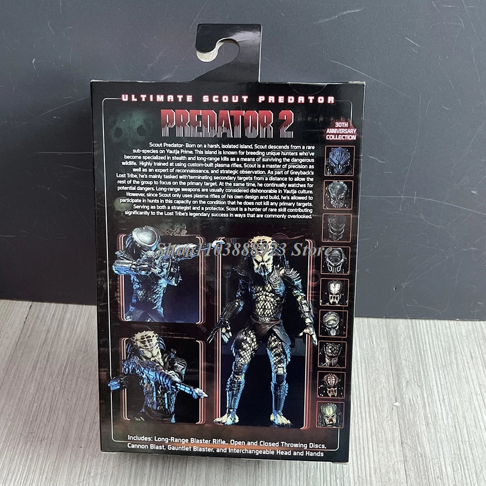 NECA Predator Figrue Ultimate Shaman Elder Armored Lost Warrior Jungle Hunter Snake Vision Predator Alien Figure Model Toy Gifts