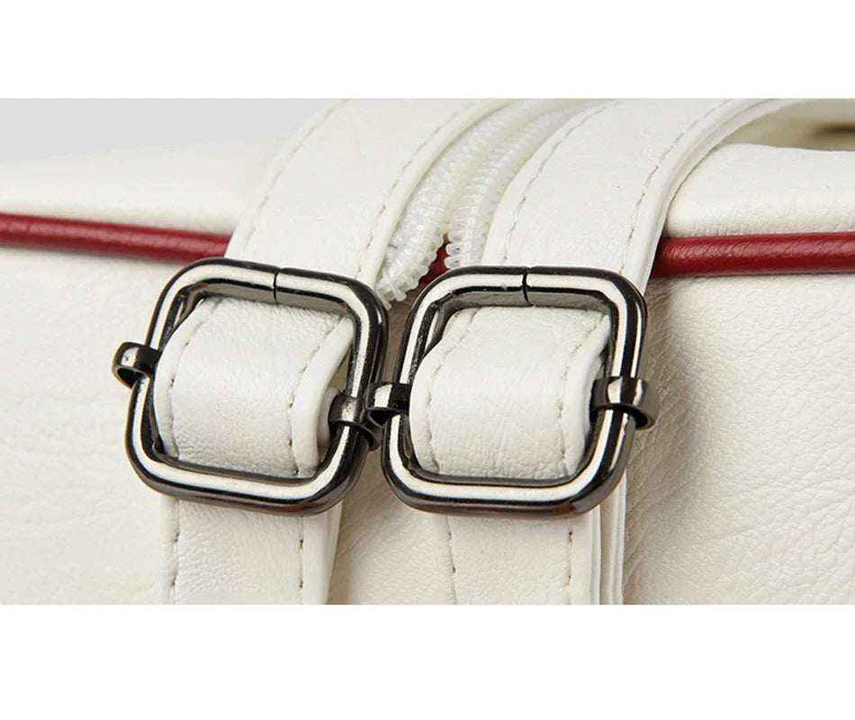 Women Leather Backpacks Zipper Female Chest Bag Travel Back Pack Ladies Bagpack Mochilas School Bags for Teenage Girls Sac A Dos