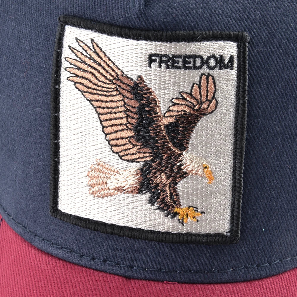 Fashion Trucker Caps With Embroidery Goat Patch Four Seasons Snapback Baseball Cap For Men Women Adjustable Visor Hat