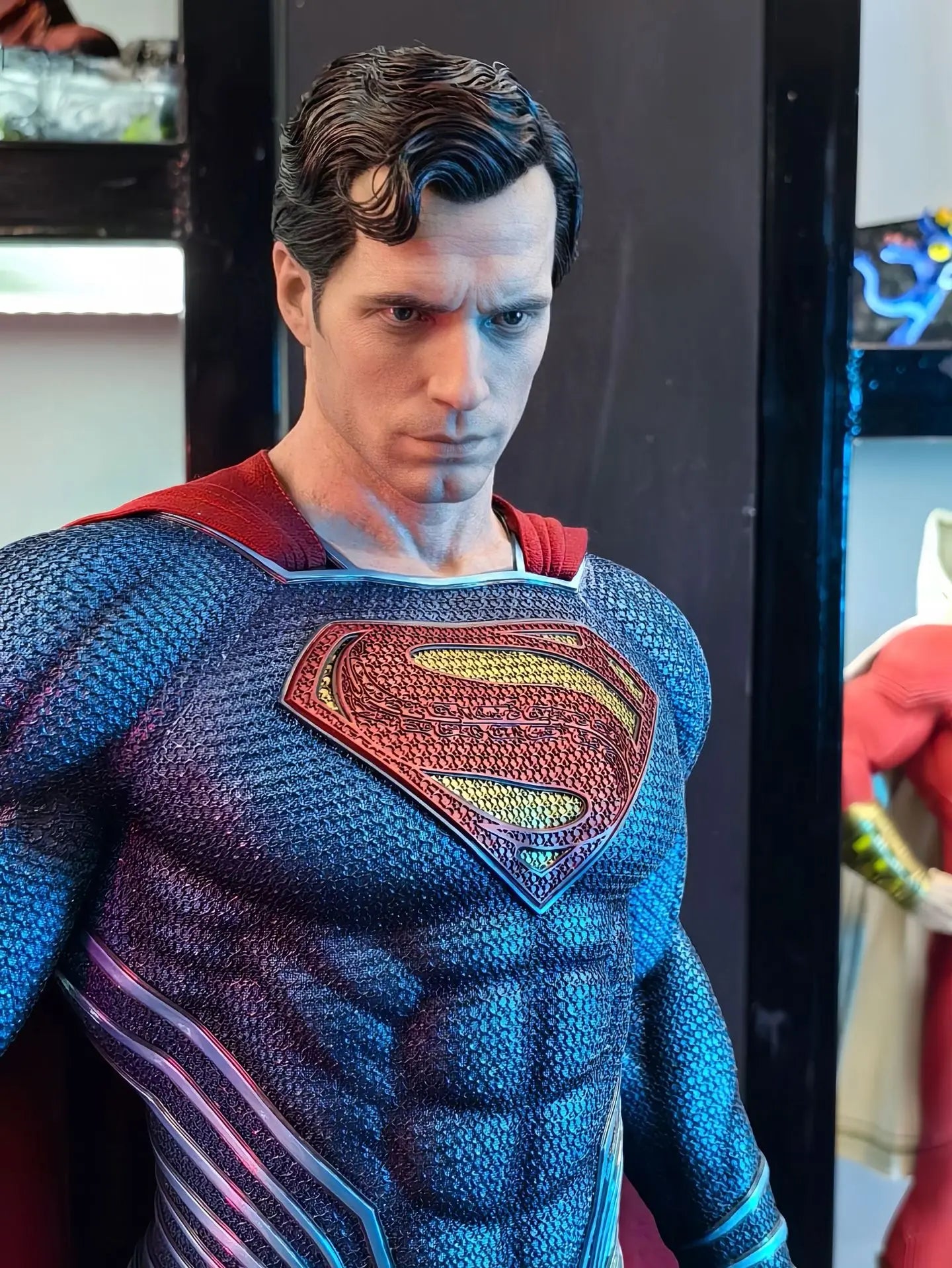 Super High Quality Dc Series Justice League Steel Man Superman Gk Statue Handmade Fashionable Model Ornament Birthday Gift Gift
