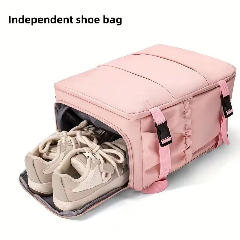 Graceful Practical Multi-color Backpack Multi-pocket Design Adjustable-strap Lightweight for Commute Casual Bag
