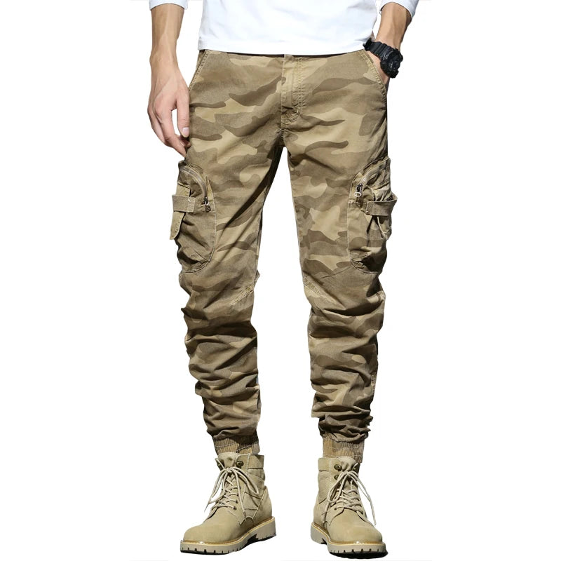 Joggers Cargo Pants Men Casual Hiphop MultiPocket Male Trousers
