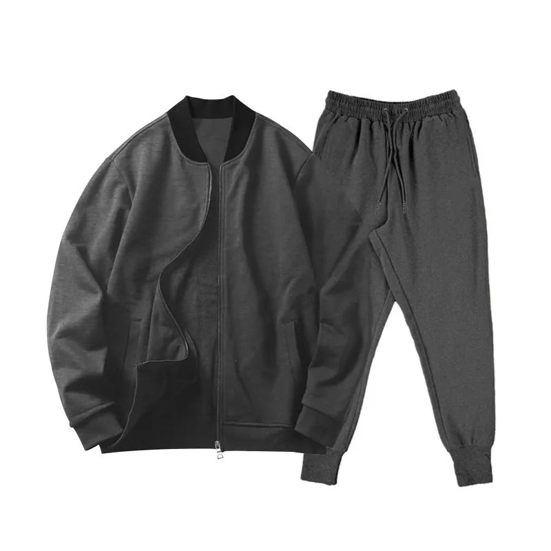 2025 Men's Fitness Sports Style Outdoor Casual Zipper Set In Stock