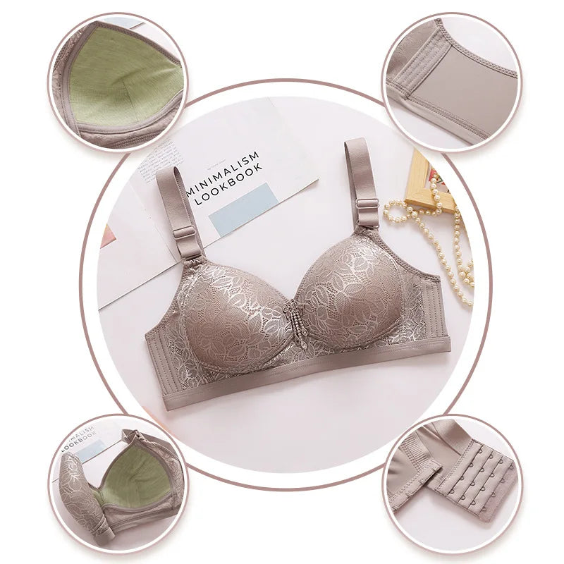 Adjustable Brassiere Thin Section Without Steel Ring Bra Large Breasts