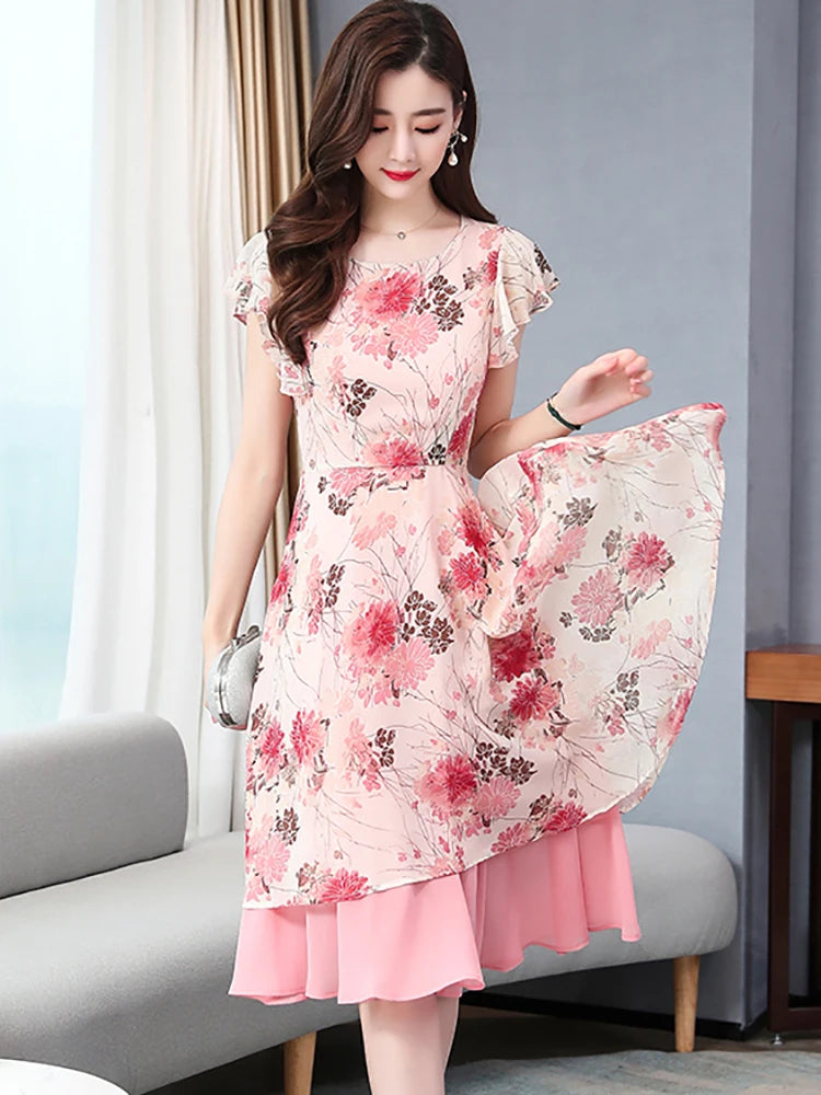 Formal attire Dresses: Boho Beach Kawaii Sundress Women Chic Prom Midi Dress