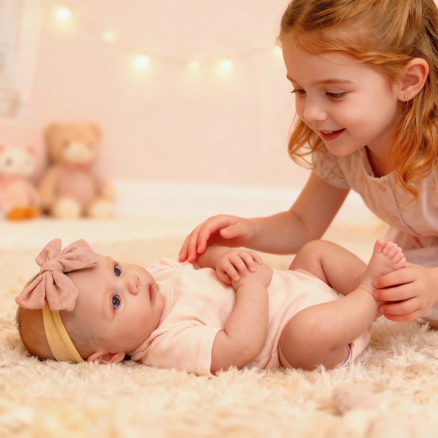 NPK 18inch Reborn Baby Doll Meadow Soft Body 100% handmade 3D Skin with Visbile Veins Collectible Art Doll Christmas Gift