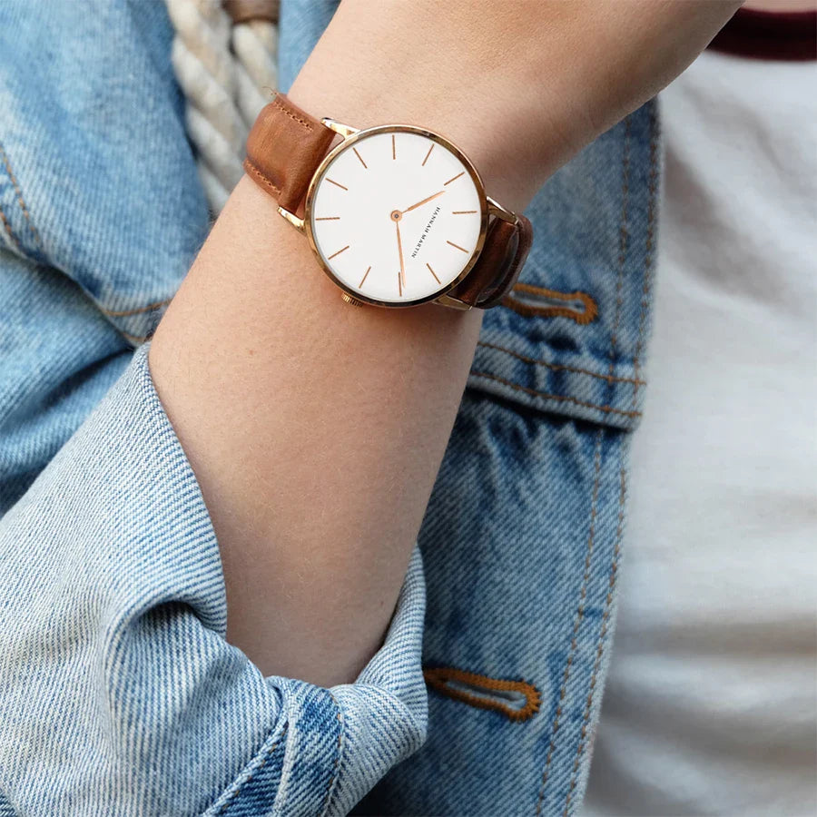 Hannah Martin Brand Japan Quartz Movement Women Fashion Watch Leather Strap Lady Wristwatches Waterproof Clock relogio feminino