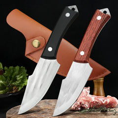 Stainless Steel Boning Knife Cleaver Fish Meat Vegetable Kitchen Knives ABS Handle