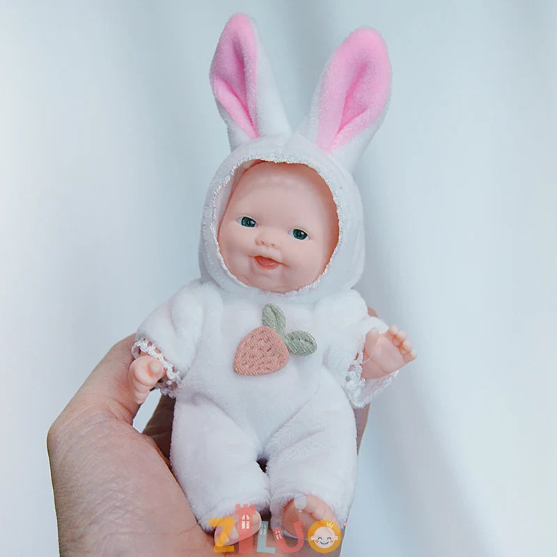 12cm Reborn Dolls Mini Palm Dolls Simulation Baby Dress Up Doll Reborn Doll Girls Boys Boneca Toys for Kids Munecas Reborn 1/12