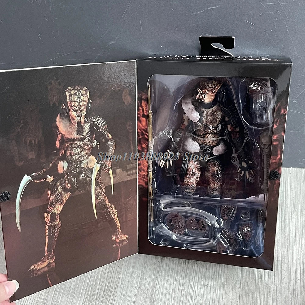 NECA Predator Figrue Ultimate Shaman Elder Armored Lost Warrior Jungle Hunter Snake Vision Predator Alien Figure Model Toy Gifts