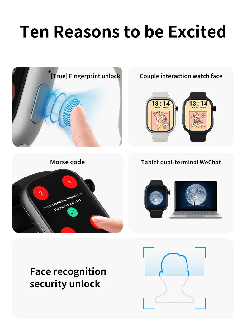 VP19 Pro Android Touch ID 5G Smartwatch 1580Mah Battery Smartwatch With 800W Pull-out Camera Free Download APP WIFI GPS Amoled