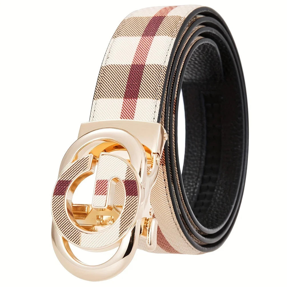 Men's Luxury Leather Cowhide Belt Classic Design & Durable Buckle Perfect for Formal & Business Attire Belts for Men 2026 New