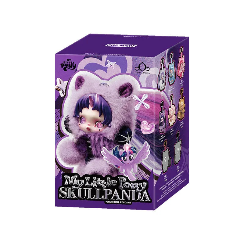 POPMART SKULLPANDA x My Little Pony YOU FOUND ME Series Pendant Blind Box Guess Bag Desktop Decoration Model Toys Anime Figure
