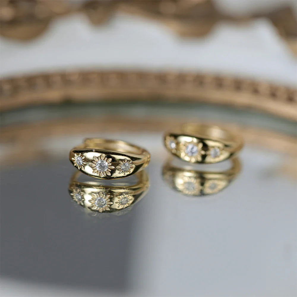 ROXI 925 Sterling Silver Ear Buckle Snake Twisted Round Circle Microinlaid Zirconia Hoop Earrings For Women Pendientes Aro Rojos