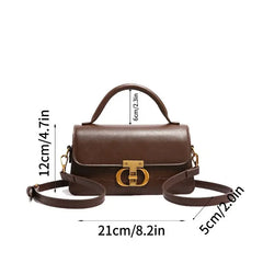 Small Leather Armpit Bags for Women, Chain Shoulder, Crossbody Bag, Ladies