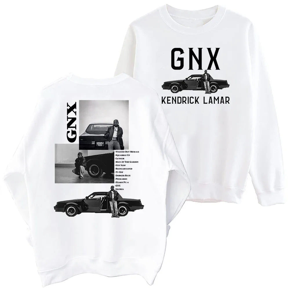 Kendrick Lamar GNX Tour Sweatshirt Oversized Harajuku Round Neck Long Sleeve