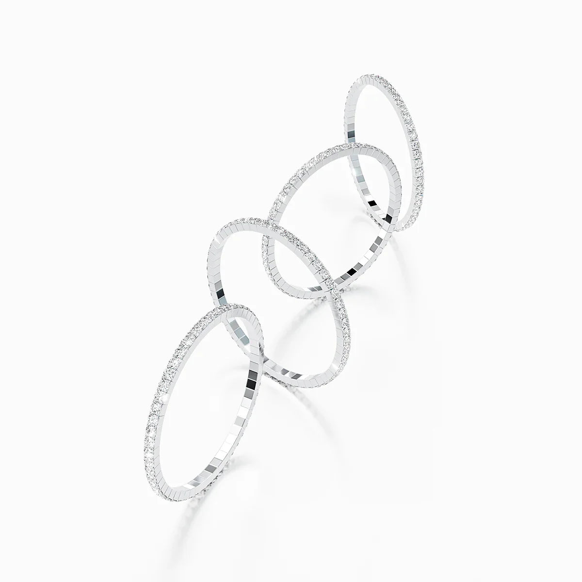 Stretch Rope Moissanite Tennis Bracelet for Women Man 2.5/3.mm Brilliant Cut 925 Sterling Silver Hand Chain Party Jewelry Gifts