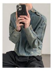 Denim Jacket Men Women High Street Washed Loose Pullovers Coat Hip Hop Retro Coats