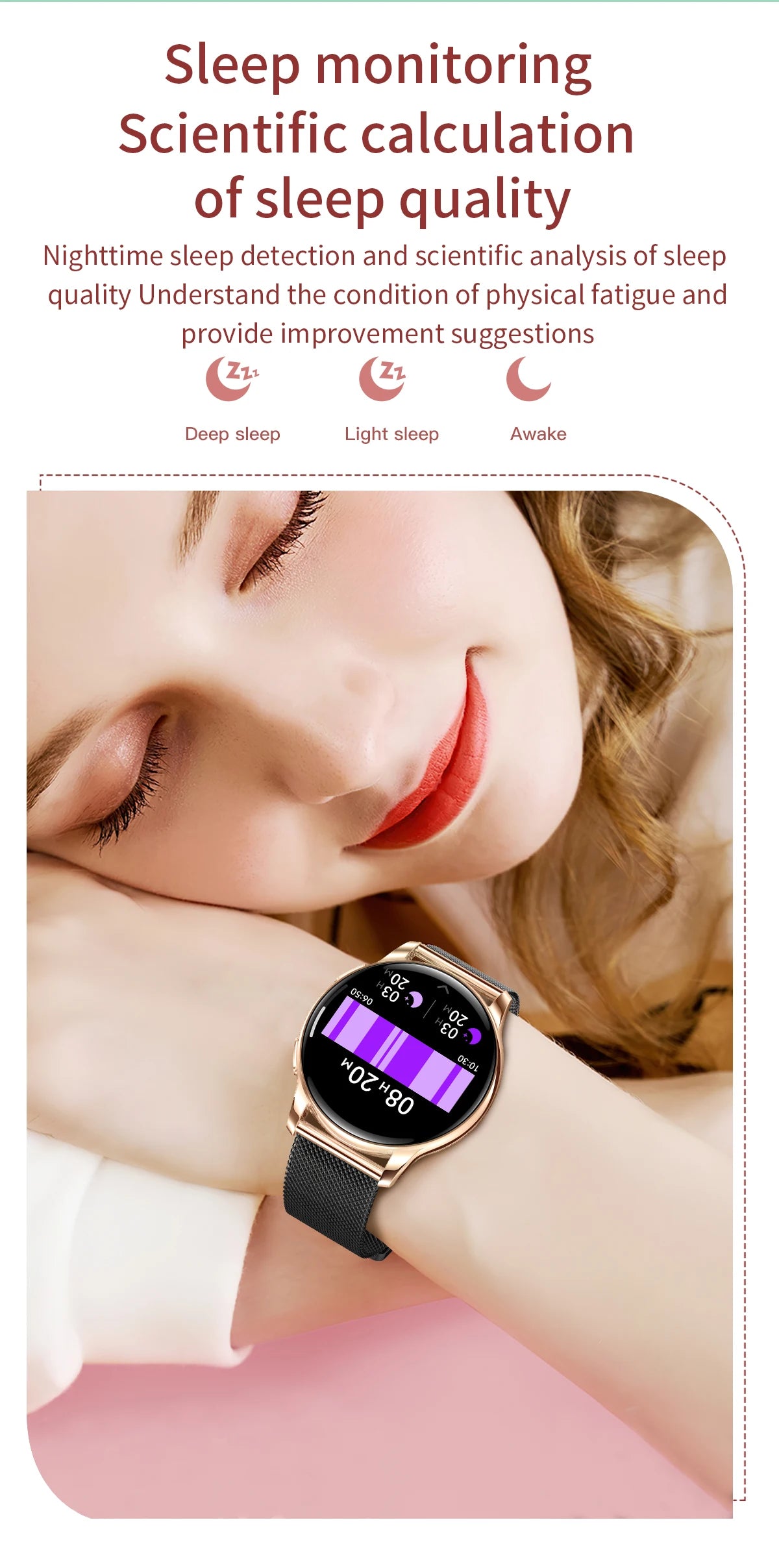 New Original Smartwatch HD 466*466 Always Show Time 1.32 AMOLED Display Call Reminder Gift Ultra Thin Women SmartWatch for Women