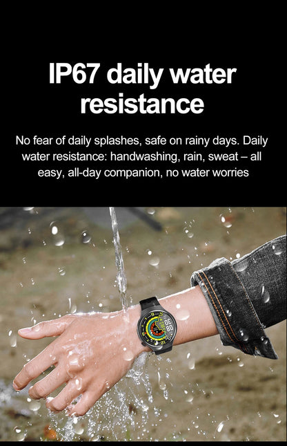 New Smart Watch Men Full Touch Screen Compass Bluetooth Call Flashlight Sports Activity Fitness Heart Rate Waterproof Smartwatch