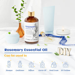 Rosemary Jasmine Lavender Mint Essential Oils for Hair Care, increasing luster, Massage, Skin Care, Diffuser, Humidifier