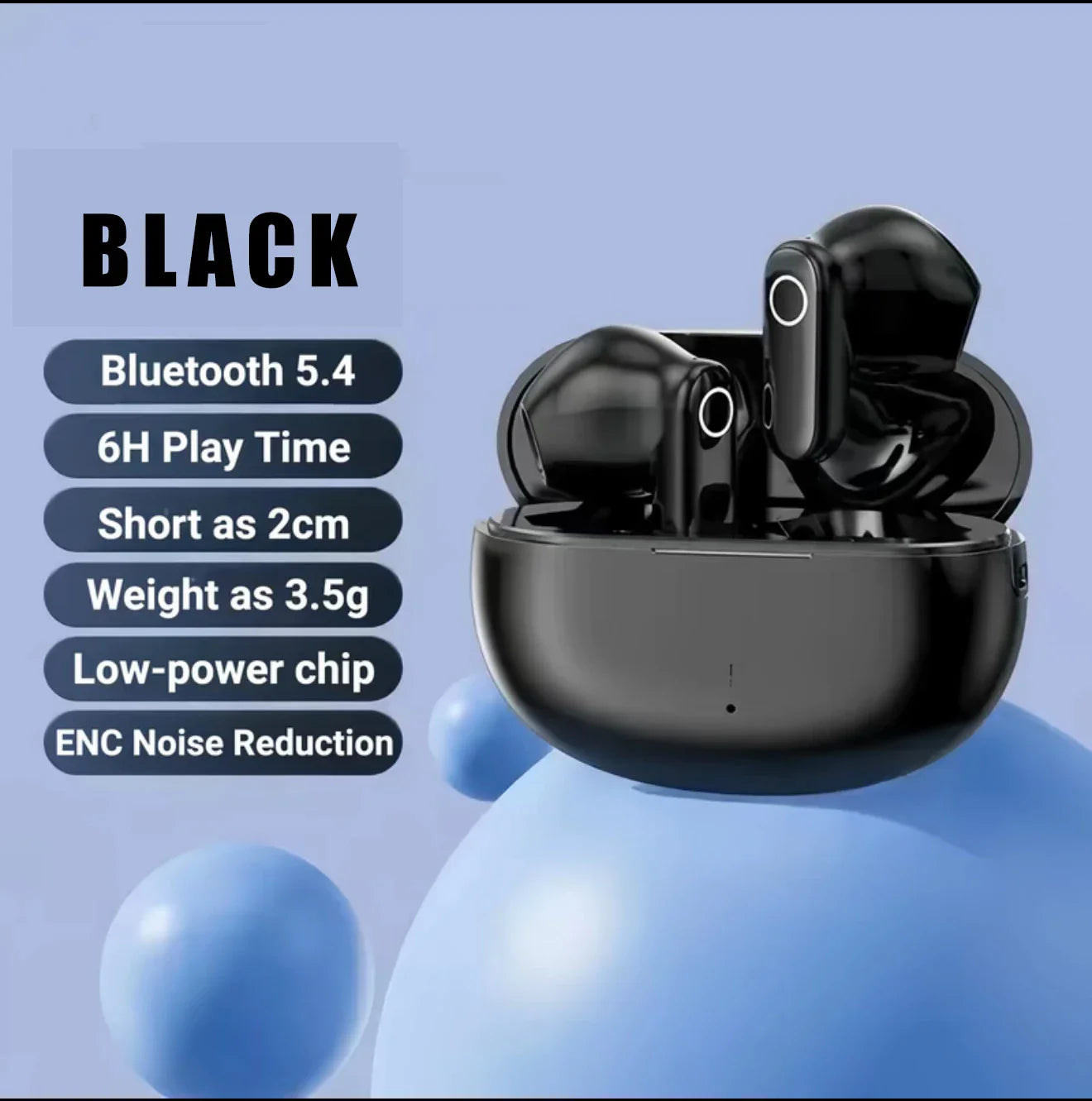 Mini Comfortable Noise-cancelling True Wireless Bluetooth Headphones With High Sound Quality Bluetooth 5.4 Earphones NEW 2025