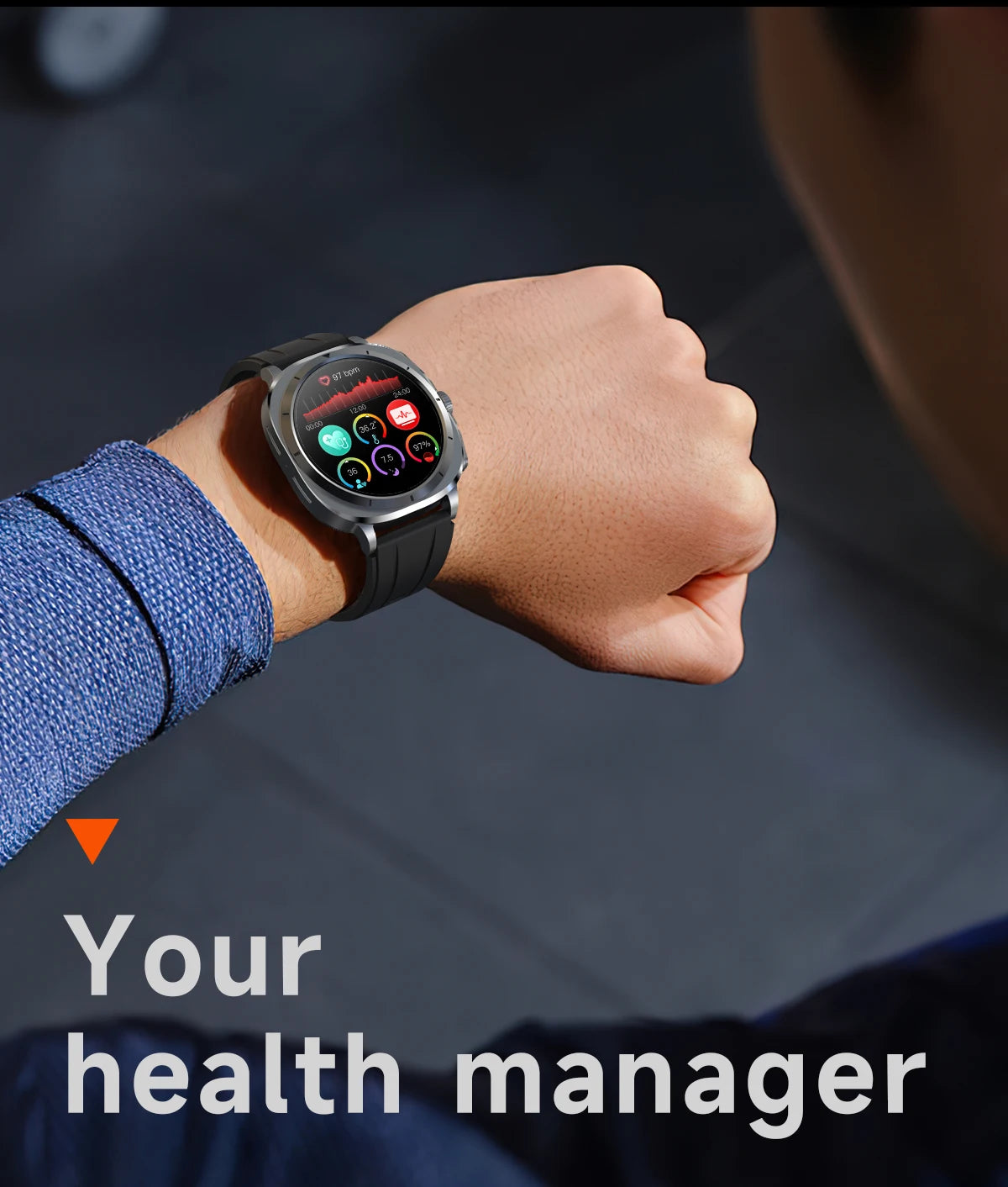 2025 Fashion New Expert level Health Smart Watch Men ECG+PPG Laser Monitor Uric Acid Blood Fat Blood Pressure NFC HD Call Watch