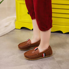 Kids Casual Shoes Boys Leather Flats Slip-on Loafers Soft Classic Fashion Toddlers