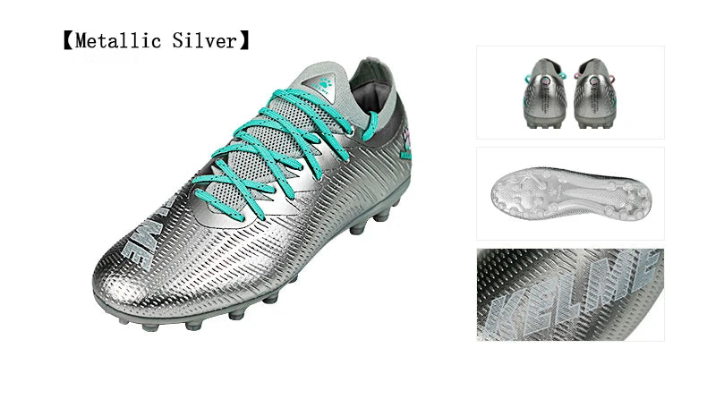 Man MG Soccer Shoes Artificial Grass Slip-Resistant Cushioning Training Football Shoes